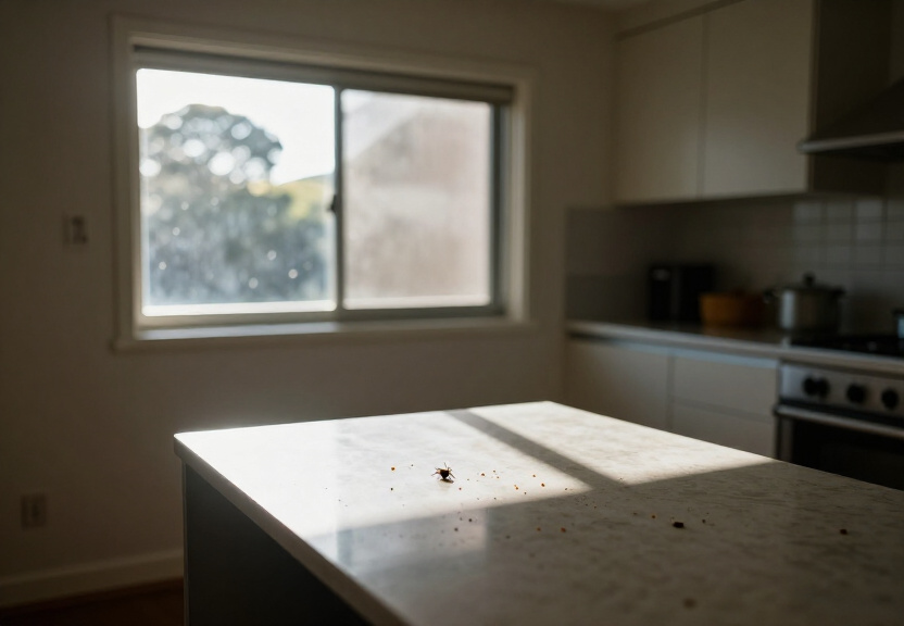 Spider nests under eaves in Naremburn before treatment